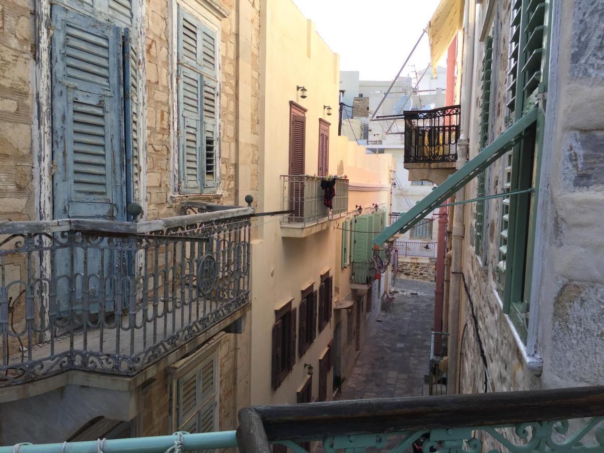1872 - Agnes, Cozy Stony Apartment With Balcony Ερμούπολη Εξωτερικό φωτογραφία